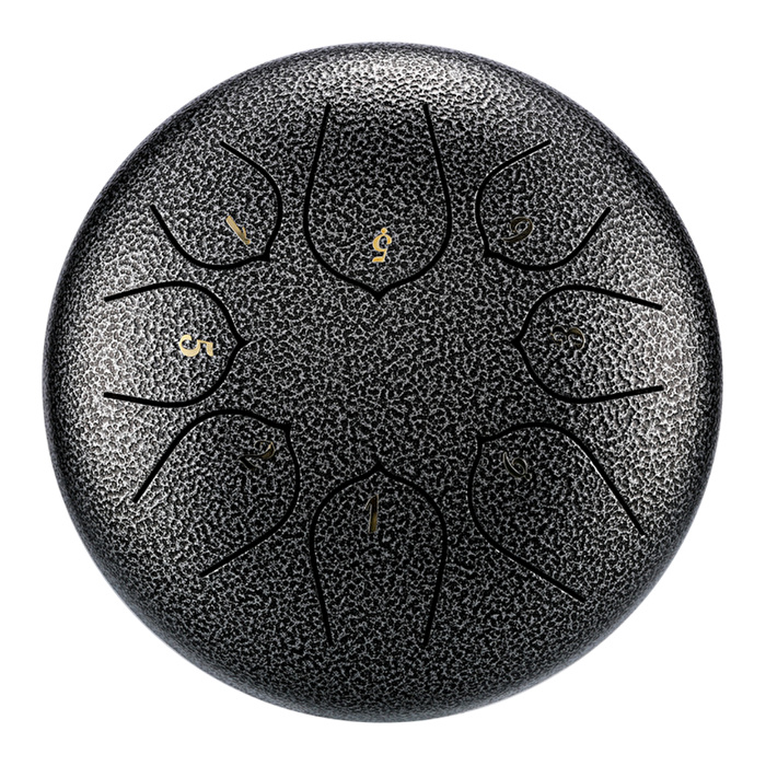 HLURU THD8-6 GALAXY BLACK - Upgrade Lotus Series 8 Notalı 6" C Majör Galaxy Black Tongue Drum